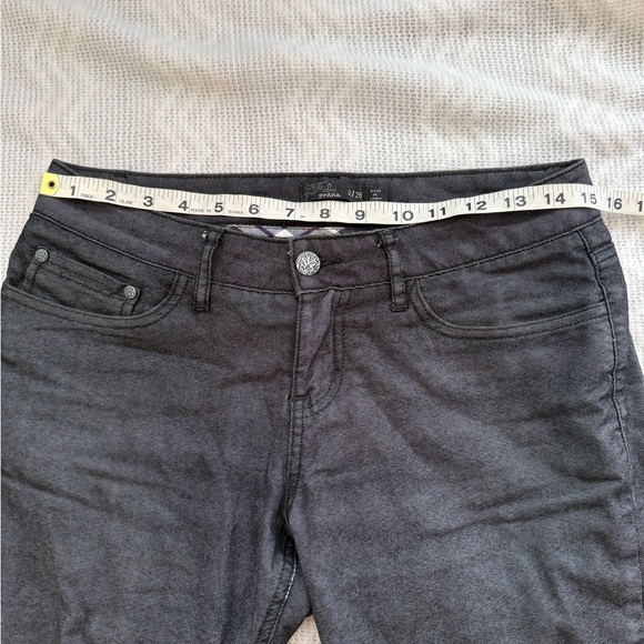 Prana Women’s Lined Boyfriend Jean/Pant Size 2 color black/dark charcoal - Picture 7 of 8
